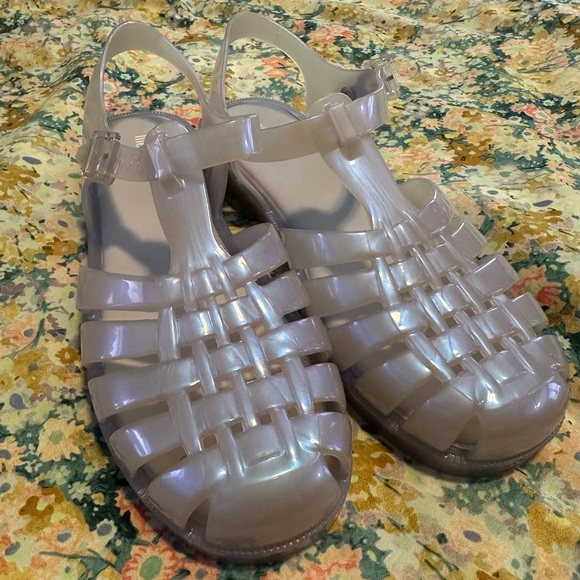 Melissa Shoes - Melissa Possession Jelly Sandals in Pearly Blue - Size 9